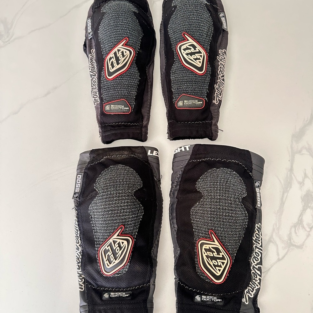 Troy Lee Designs Black and Gray Protective Arm Guards